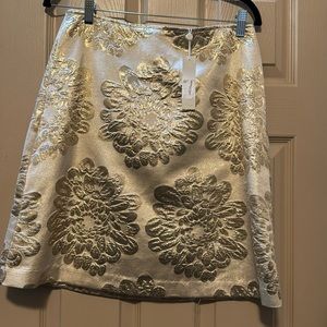 Trina Turk golden above knee skirt
